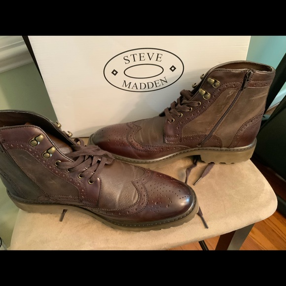 Steve Madden Men\'s Chocolate Brown Boots main image 11